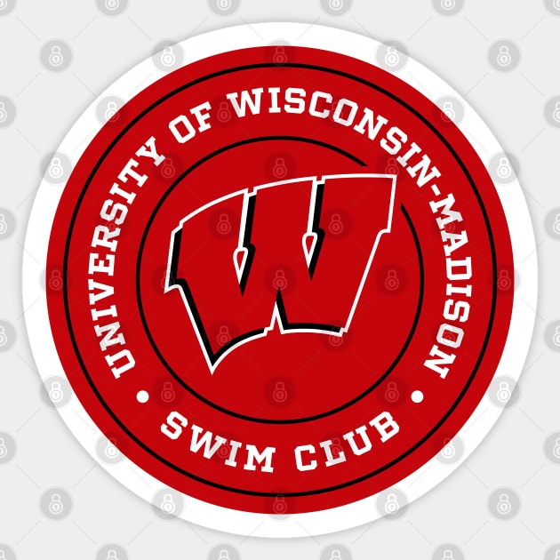 UW - Madison Swim Club Sticker by Josh Wuflestad